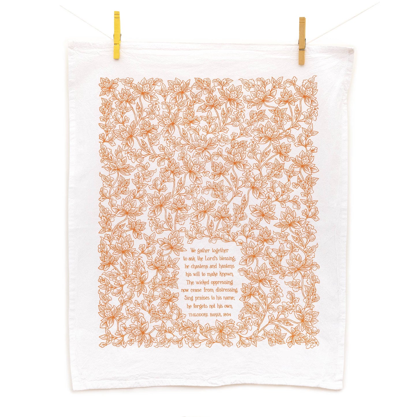 "We Gather Together" Hymn Tea Towel