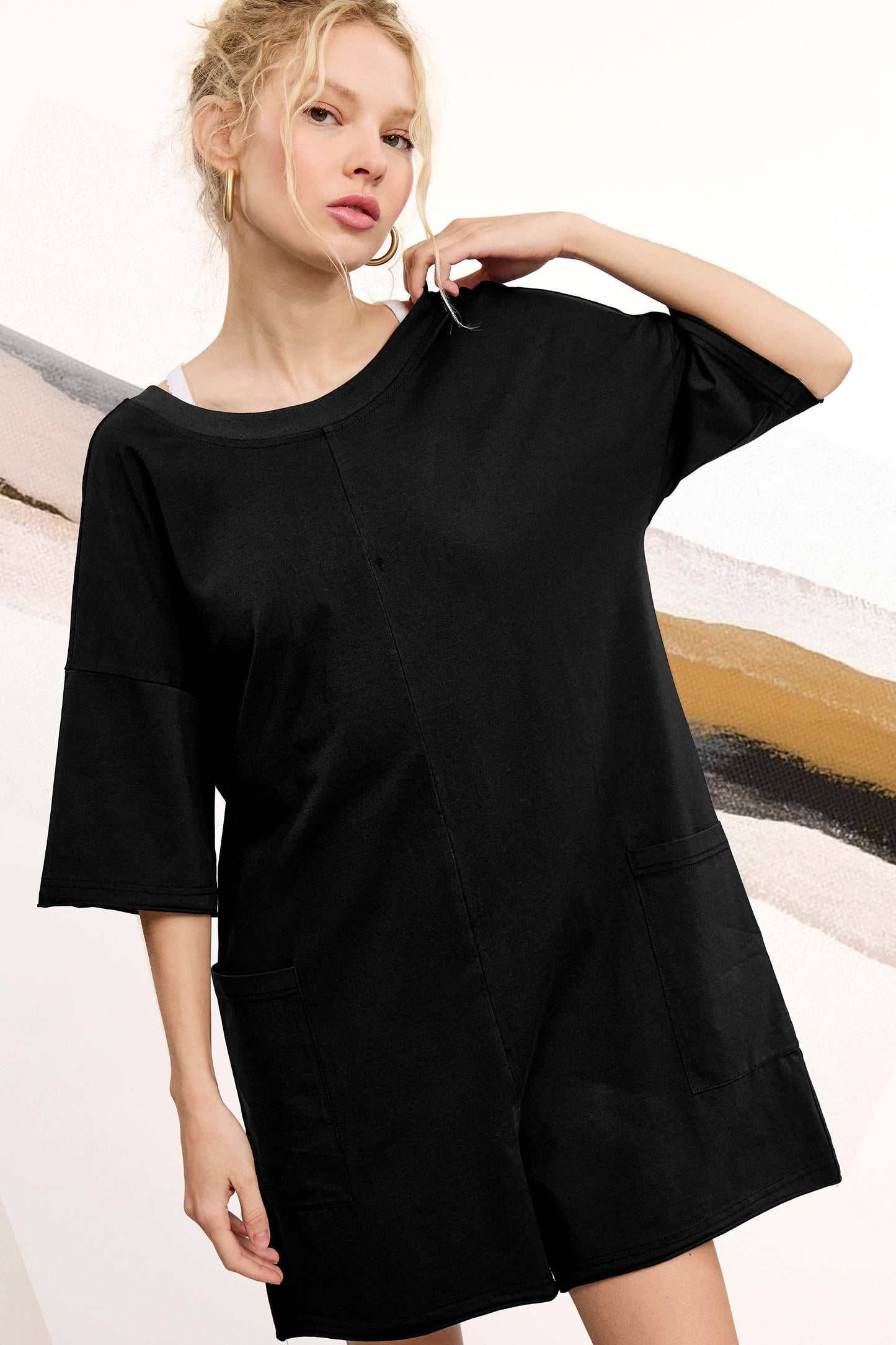Reversible Both Front And Back Short Sleeve Romper