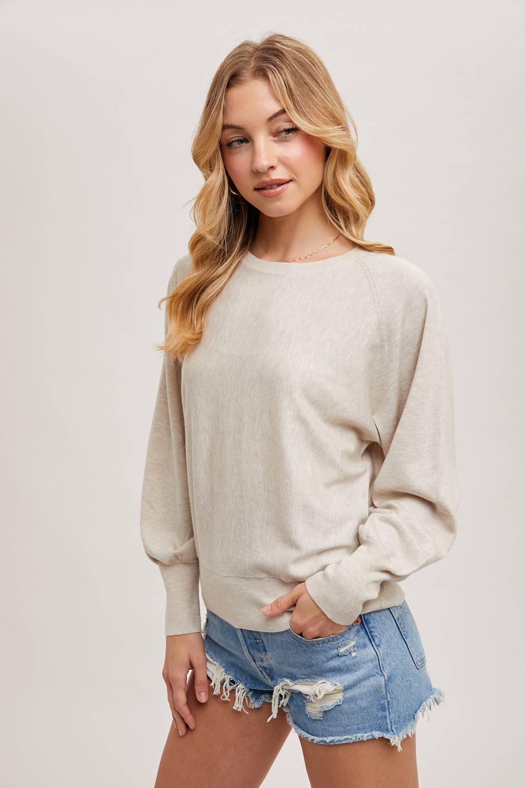Lightweight Knit Sweater Pullover | Soft Everyday Layering Top