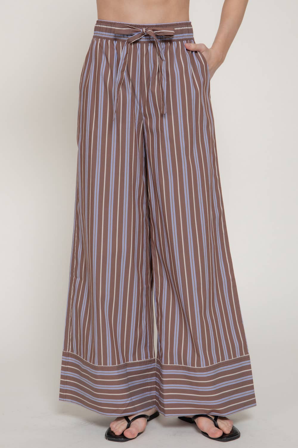 Striped Wide Leg Pants