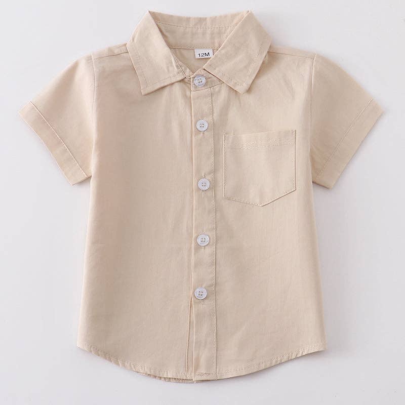 The Beige Button Down Shirt