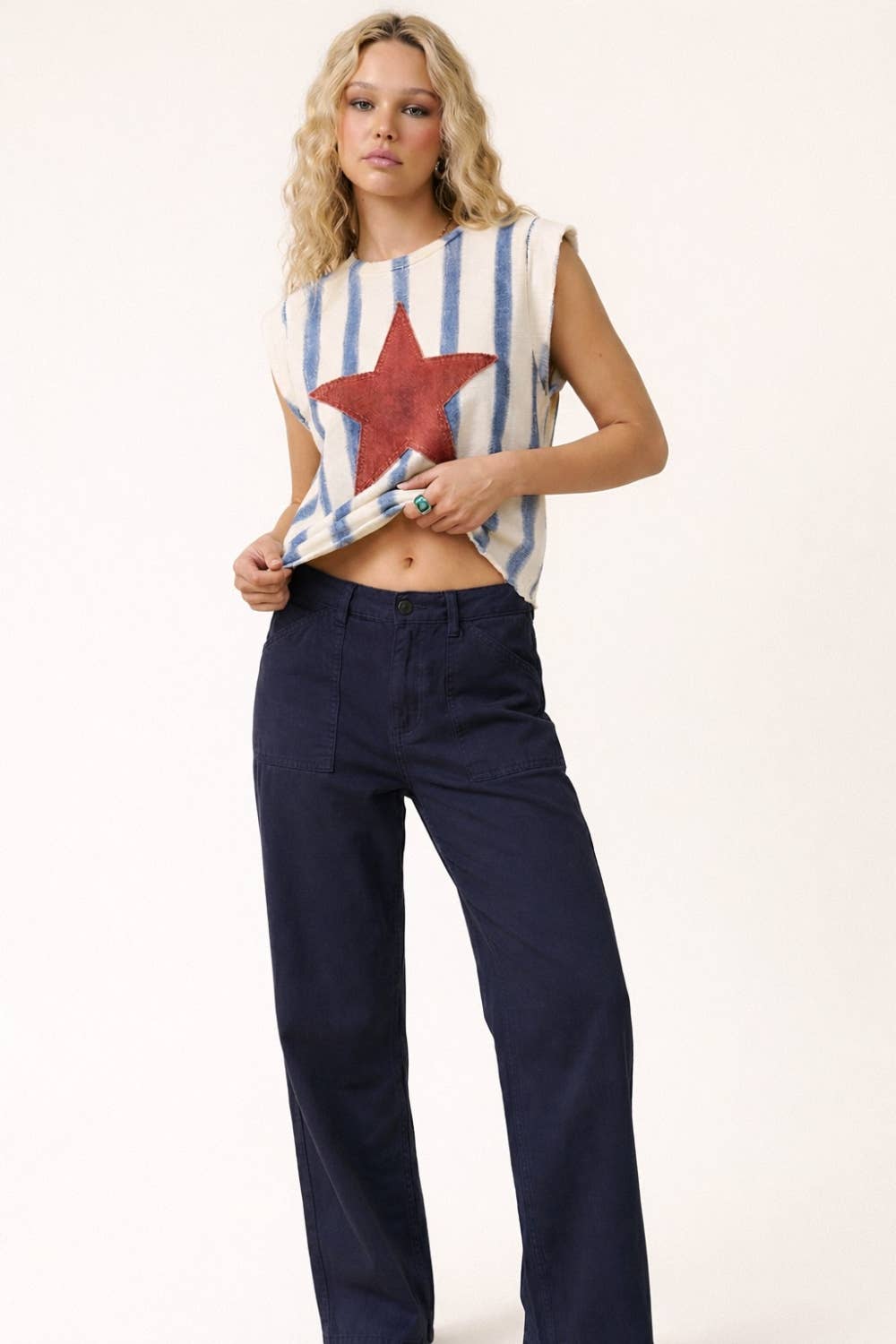 Star Spangled Style Sleeveless Top