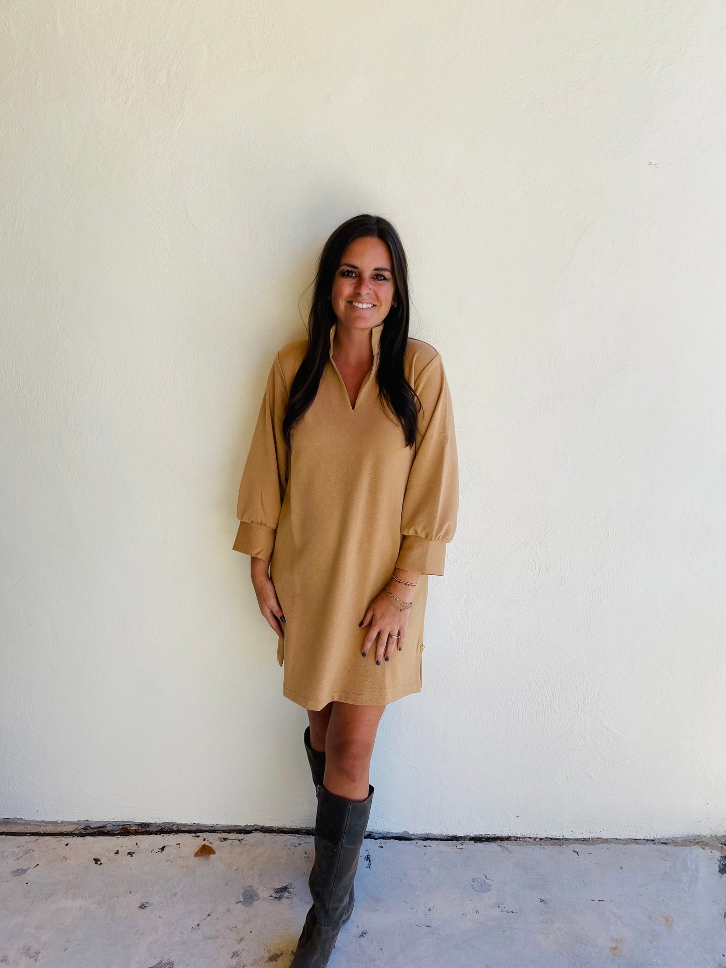 Mary Square Hadley Latte Dress