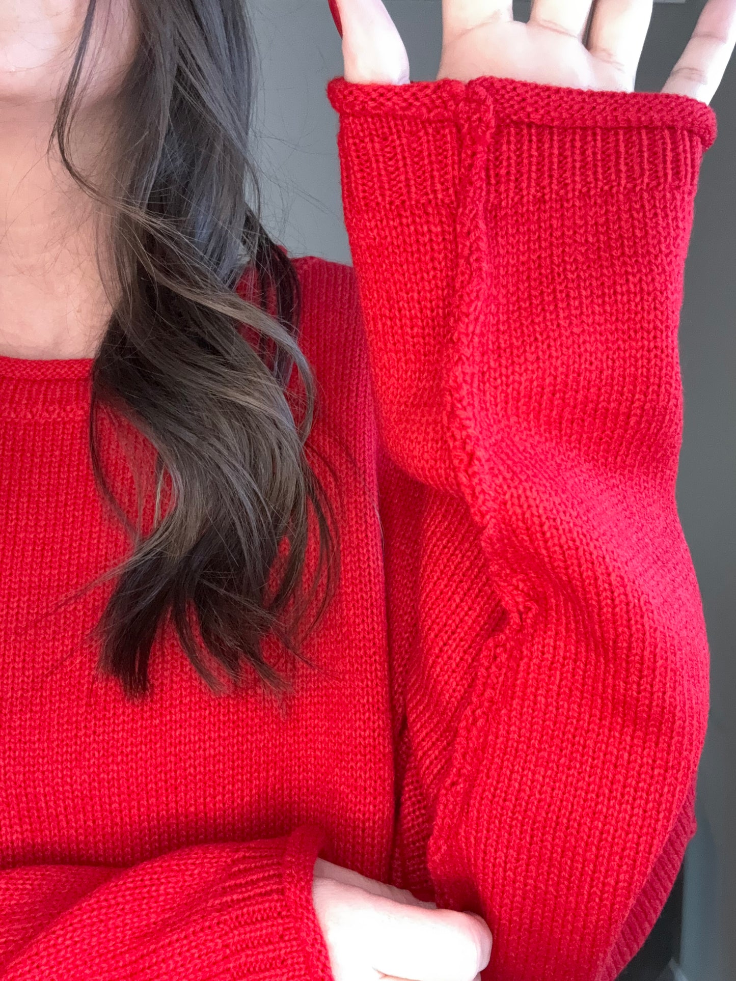 Cozy Knit Drop-Shoulder Sweater