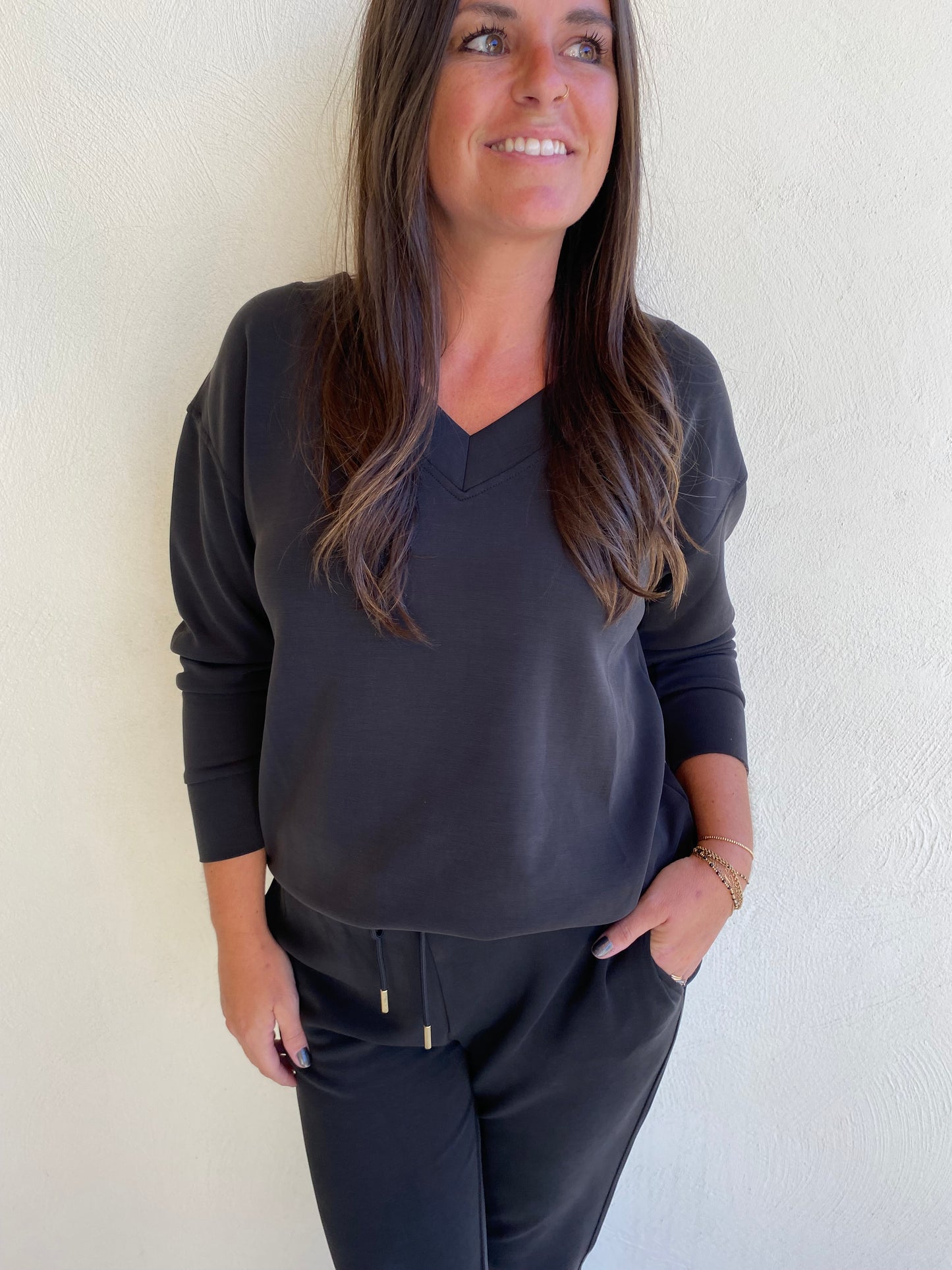 Mary Square Black LuxSoft Jogger Set