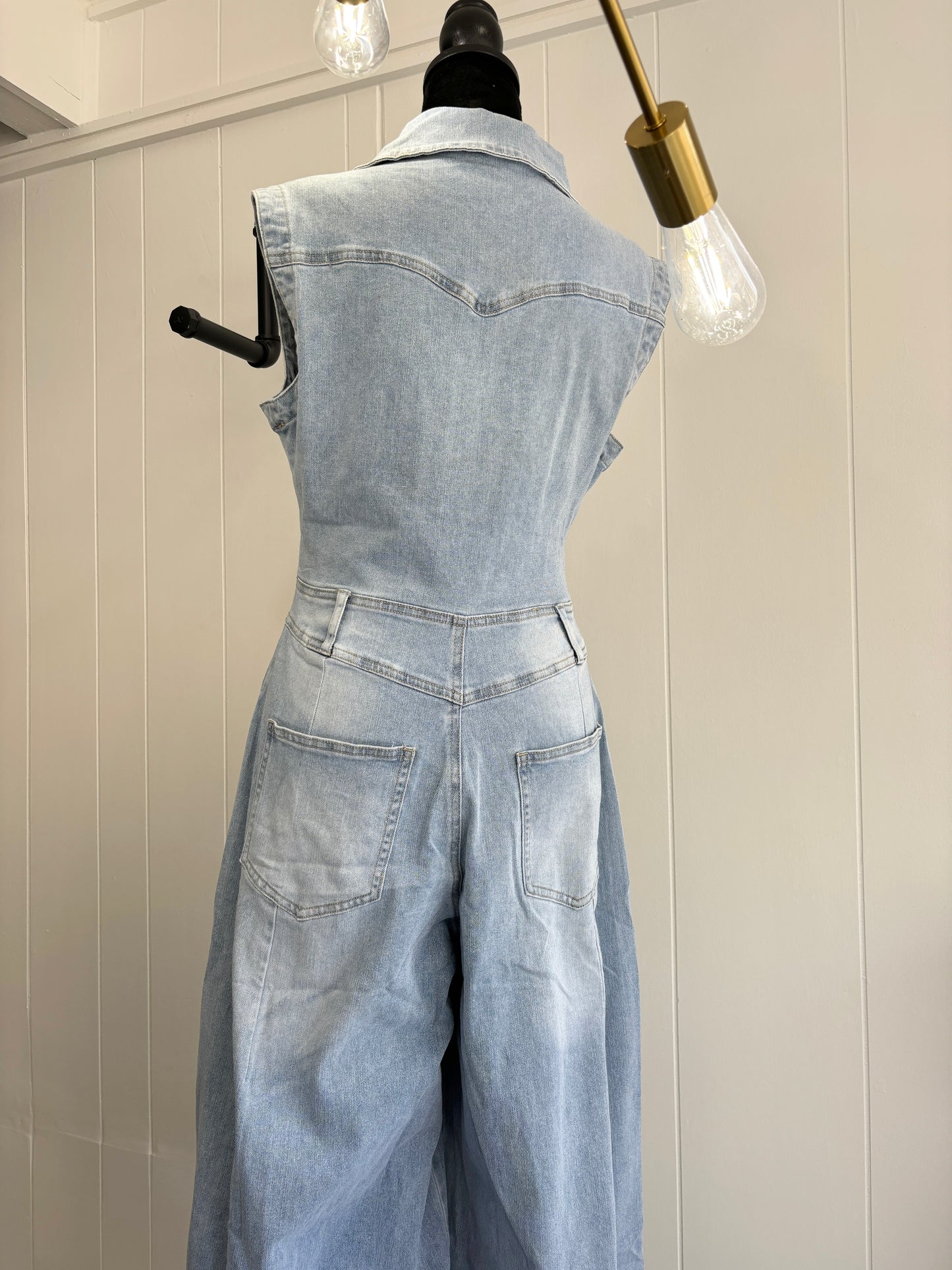 For the Love of Denim Jumpsuit