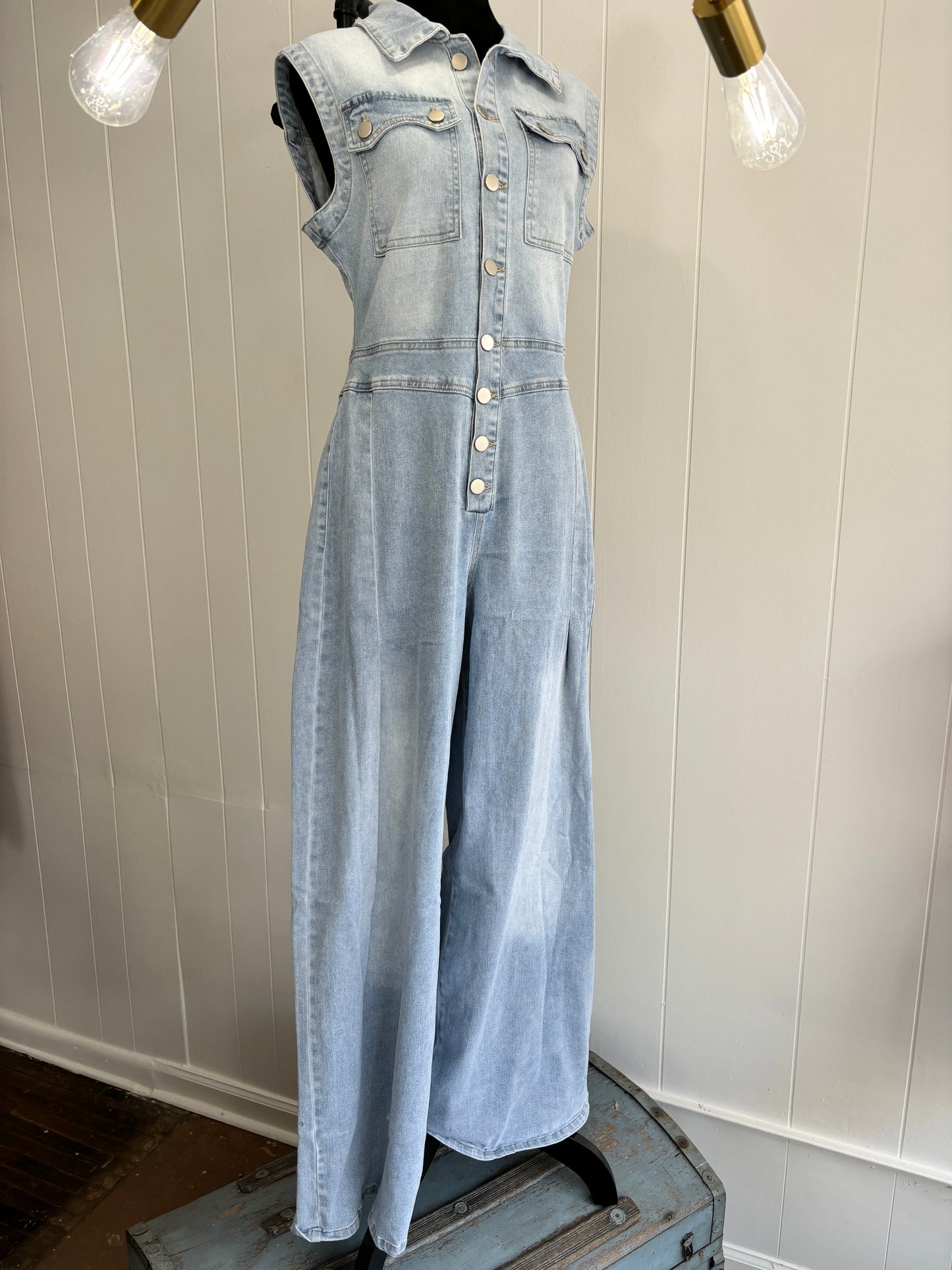 For the Love of Denim Jumpsuit