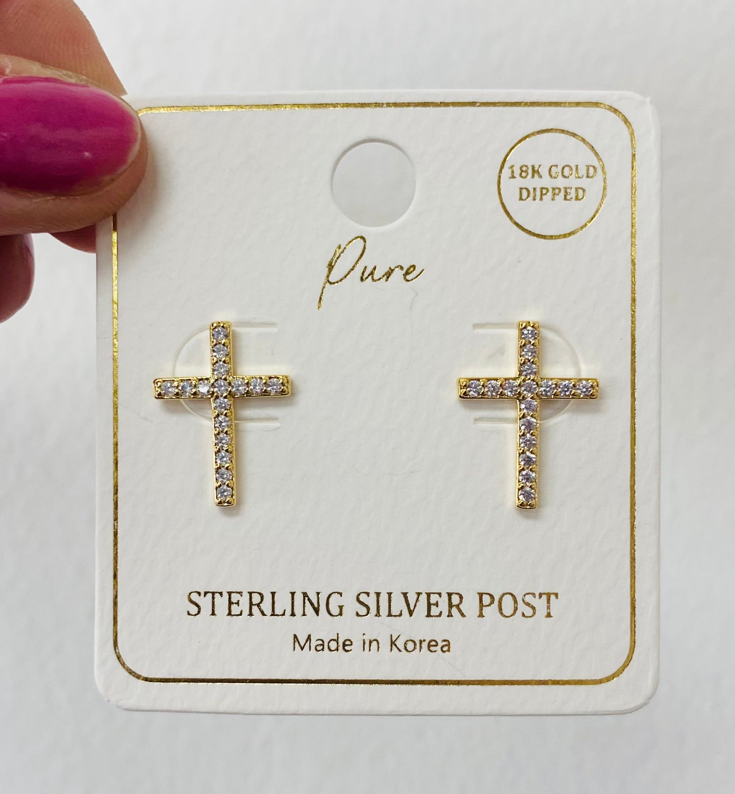 Cross Stud Earrings