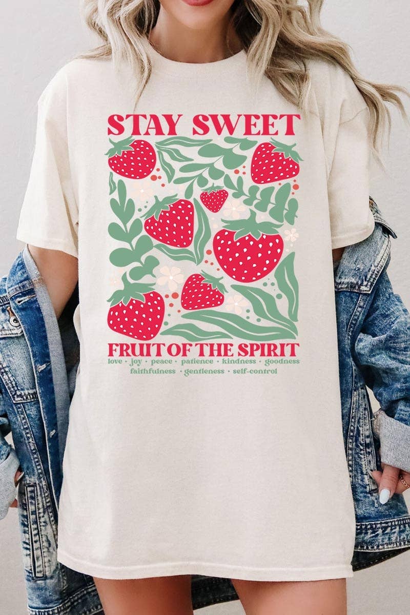 Stay Sweet Graphic Tee- Fruit of the Spirit