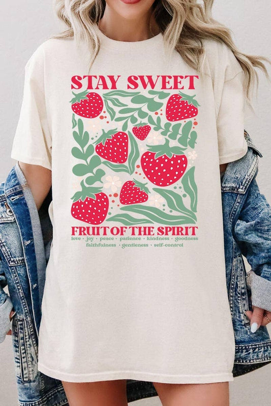 Stay Sweet Graphic Tee- Fruit of the Spirit