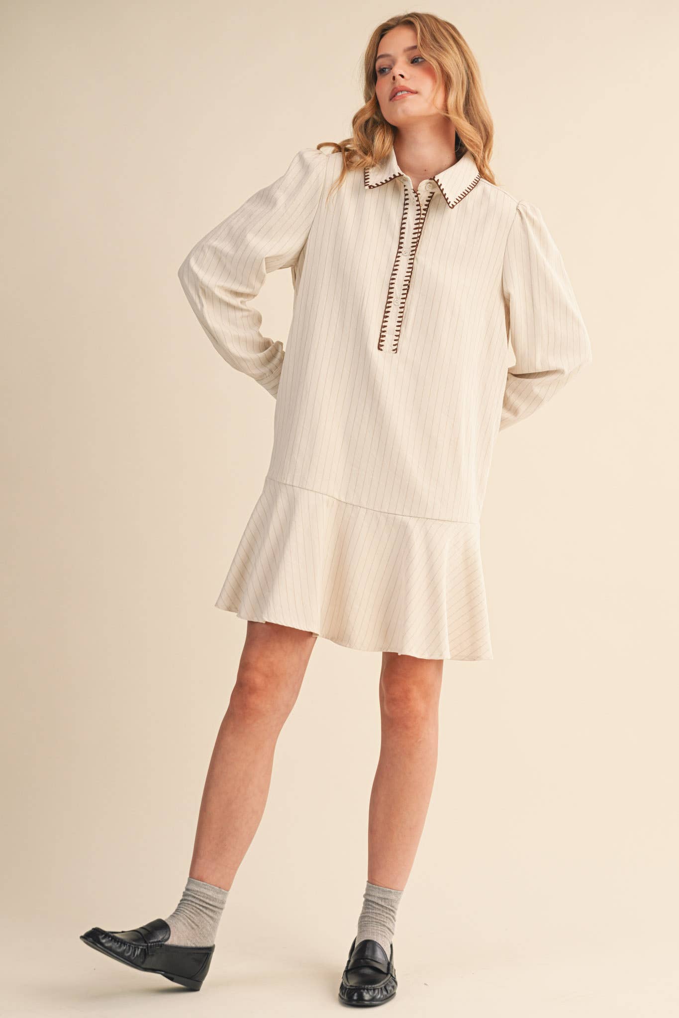 Striped Button Down Dress