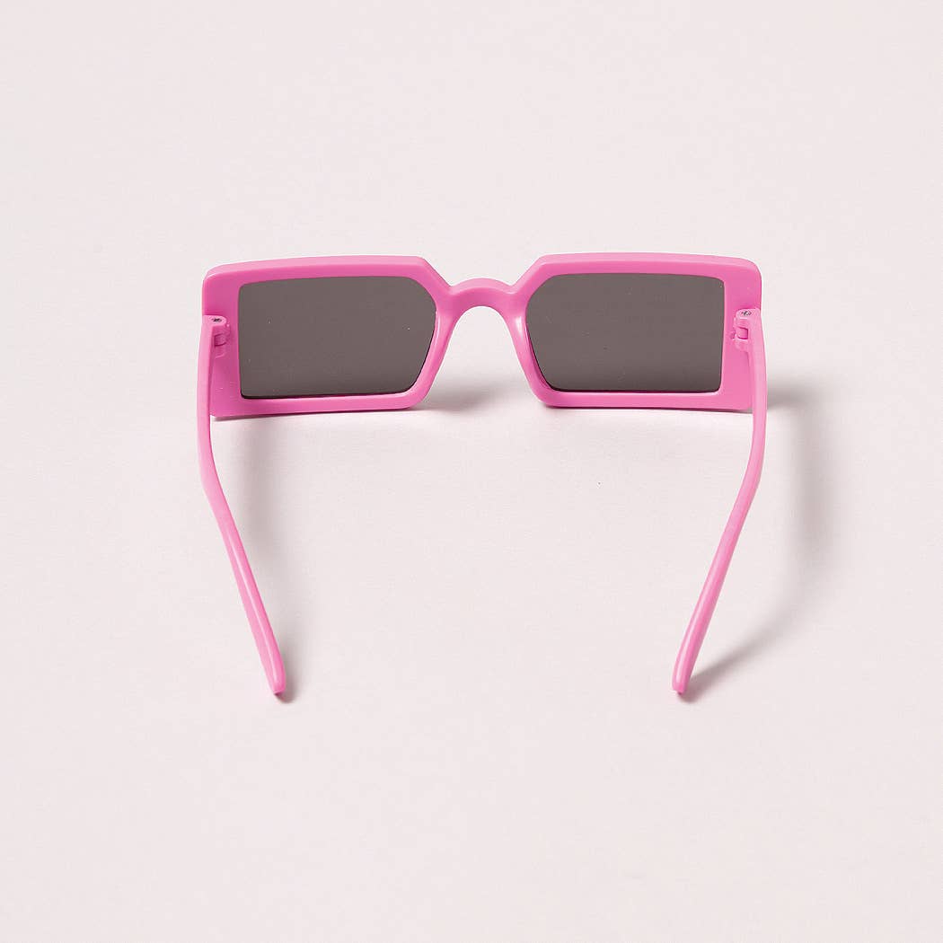 Kid's Vibrant Rectangle Fashion Sunglasses