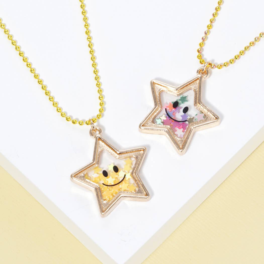Kids Star Glitter Necklace
