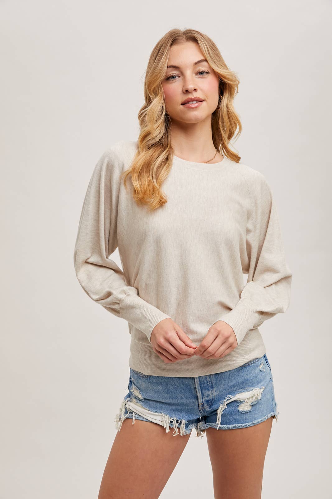 Lightweight Knit Sweater Pullover | Soft Everyday Layering Top