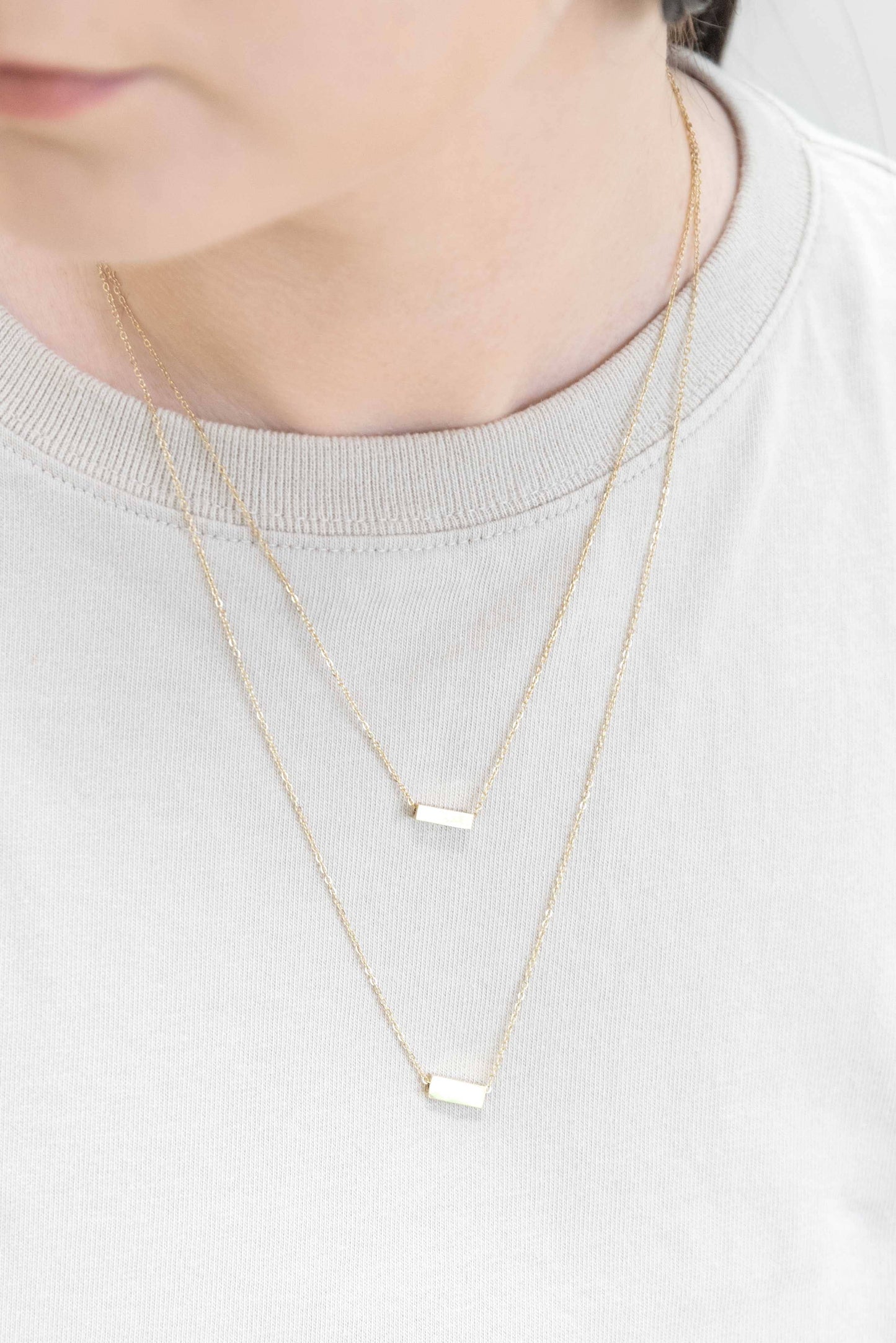 Strike a Pose Bar Layered Necklace | Gold (14K)