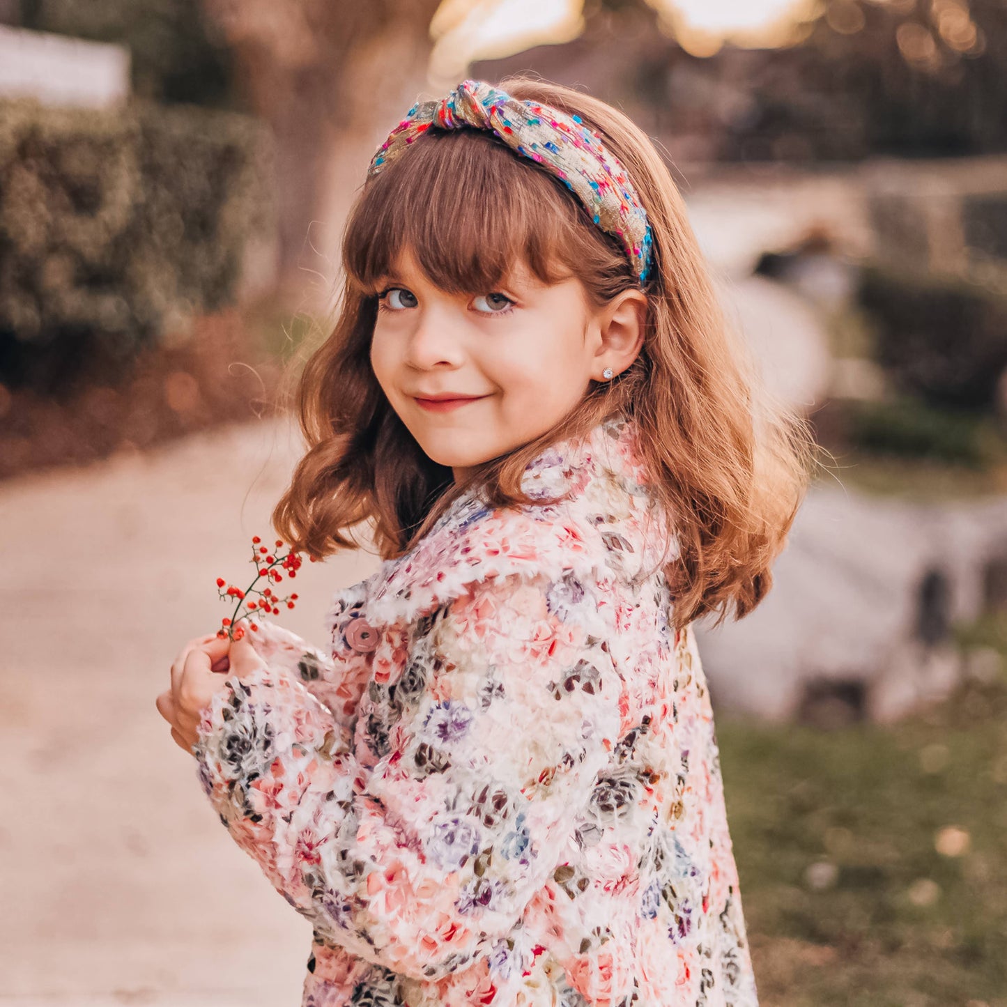 The Confetti Knot Headband- Pink