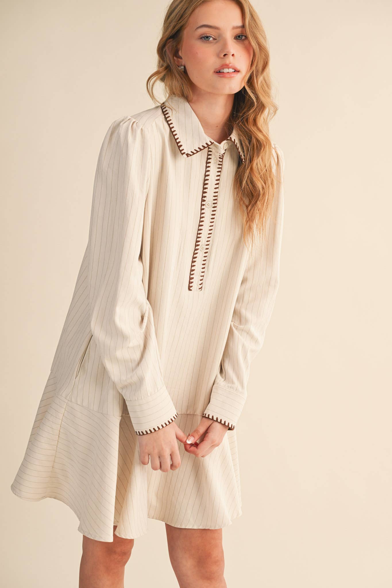 Striped Button Down Dress