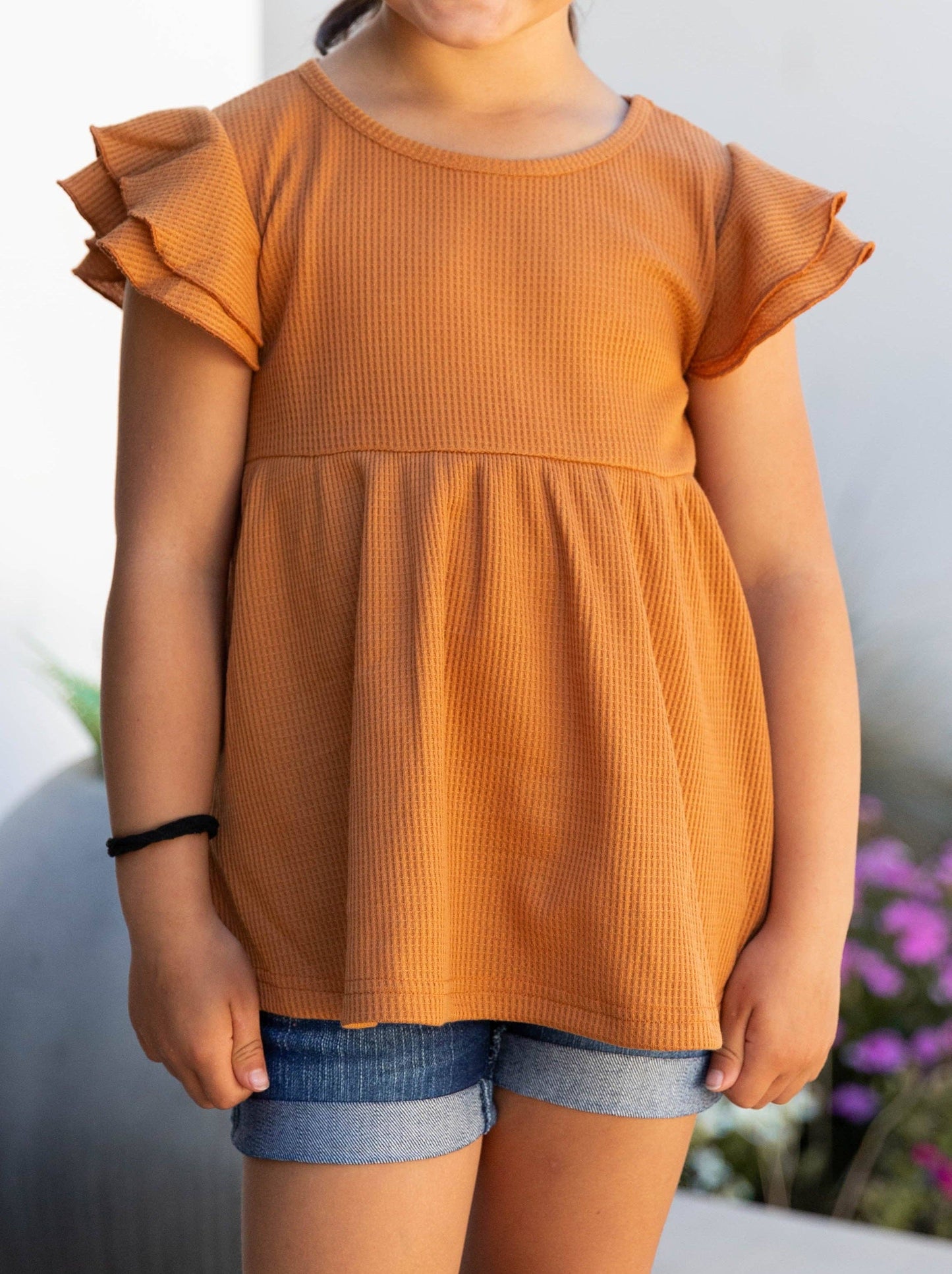 The Chestnut Flutter Top