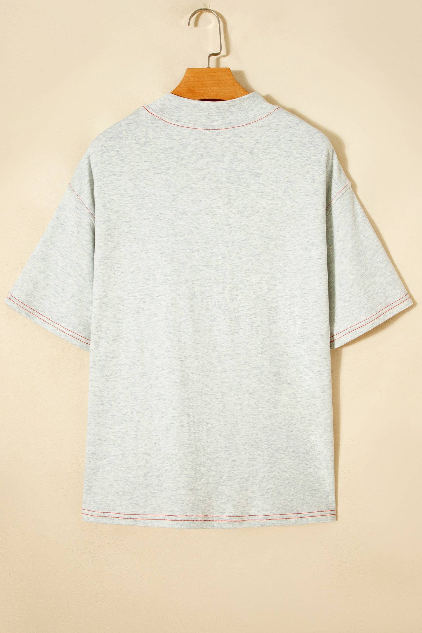 Game Day Reversible Mock neck Contrast-Stitched Tee