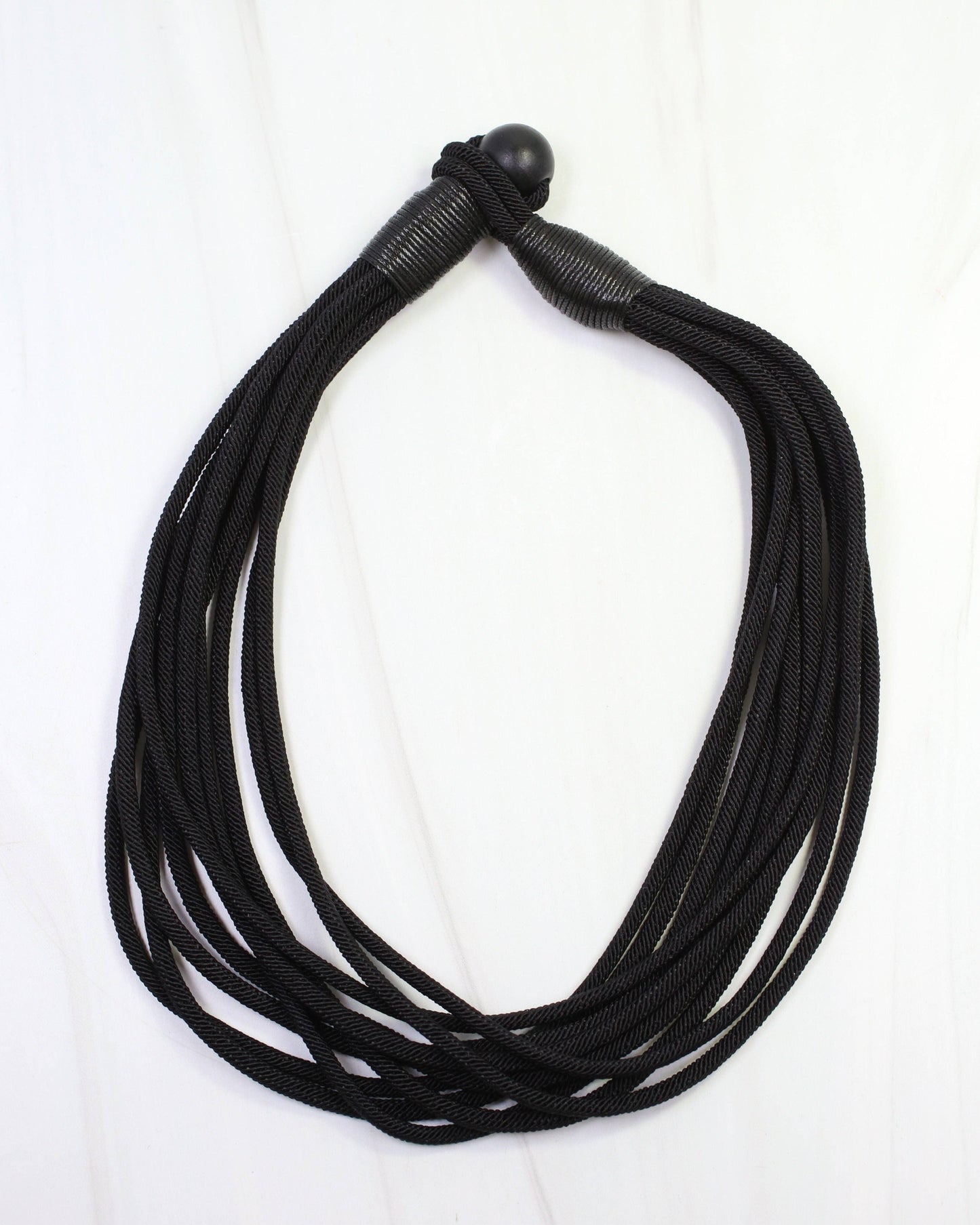 Cranston Cord Necklace Black