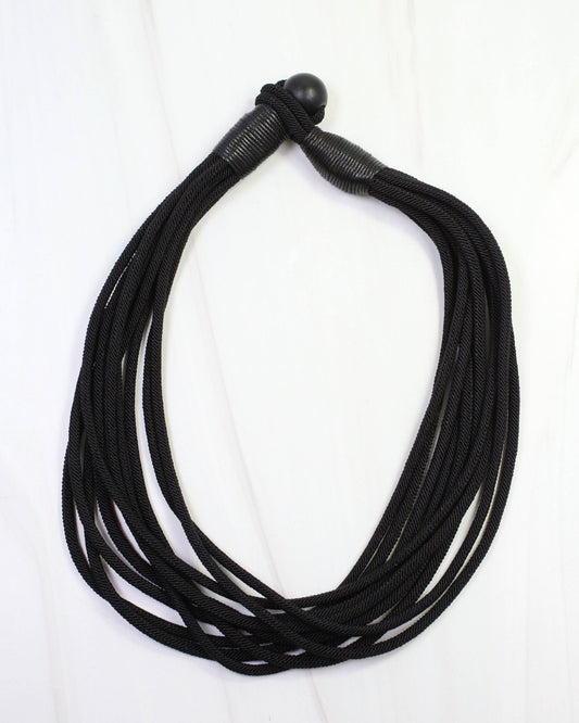 Cranston Cord Necklace Black