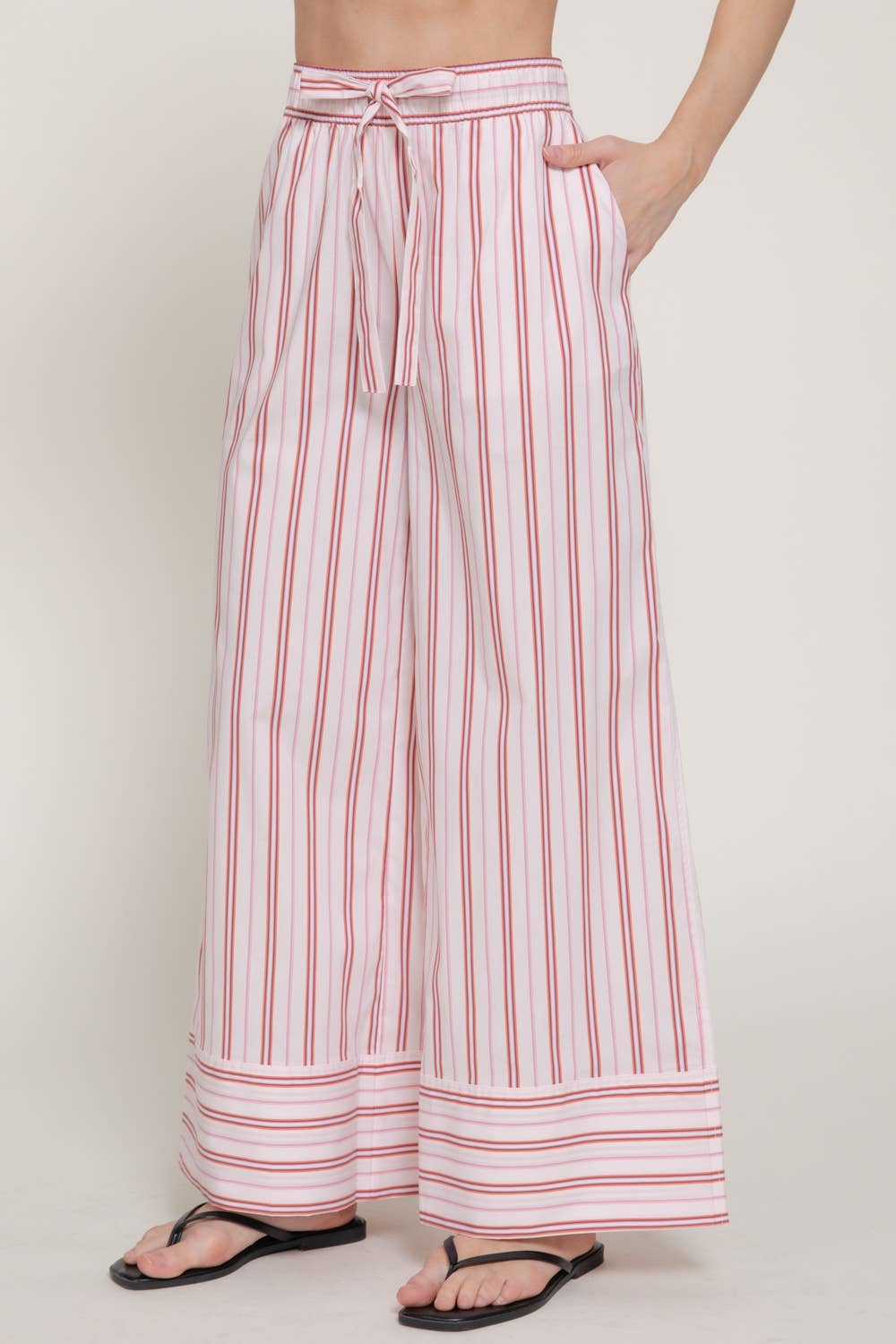 Striped Wide Leg Pants