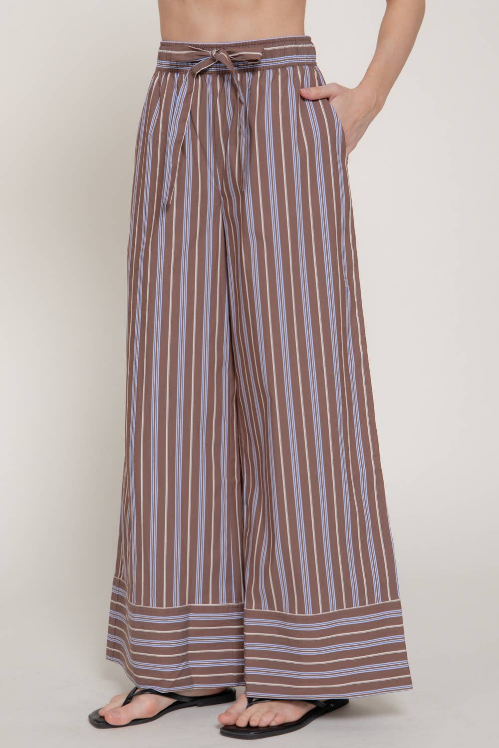 Striped Wide Leg Pants