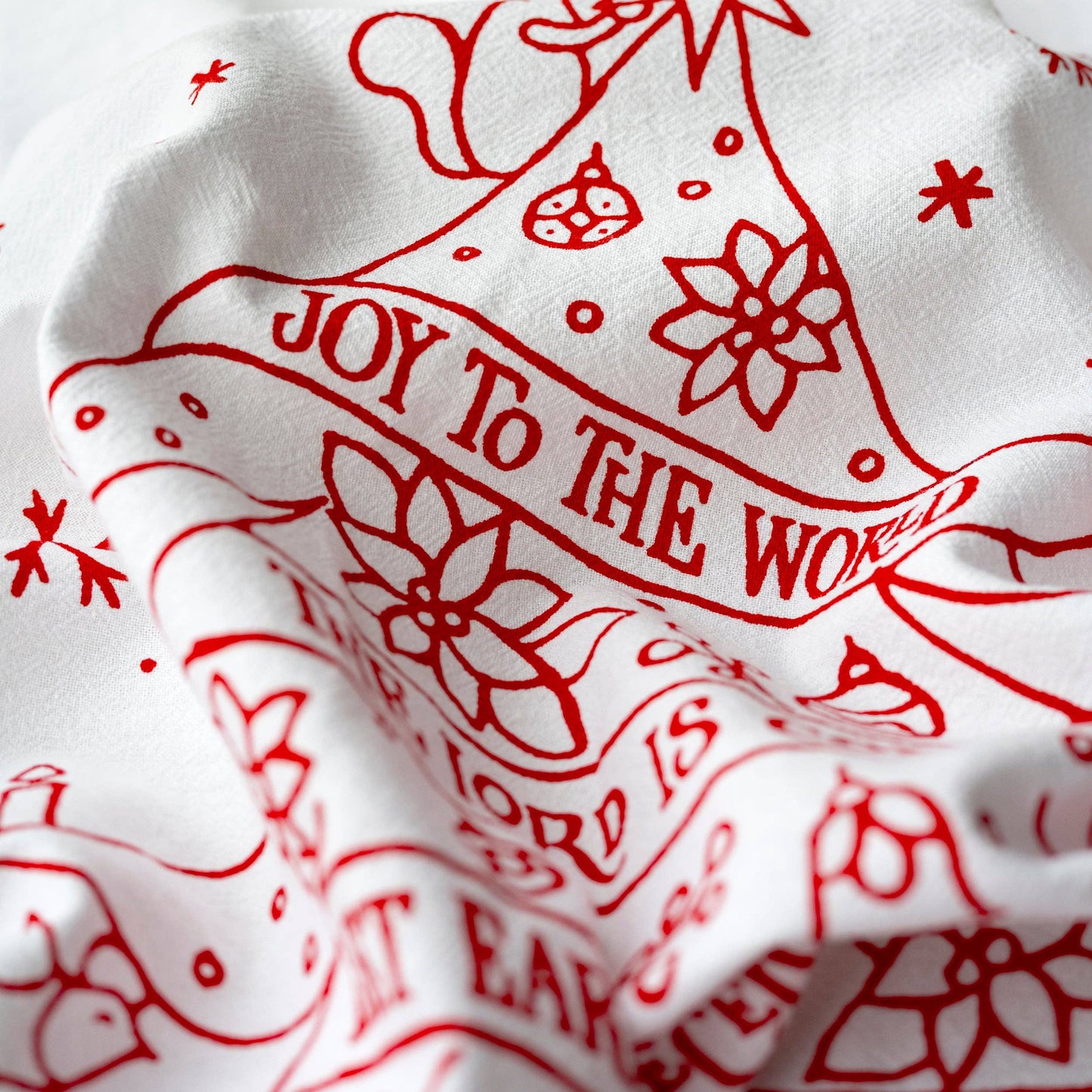 Joy to the World Christmas Tea Towel