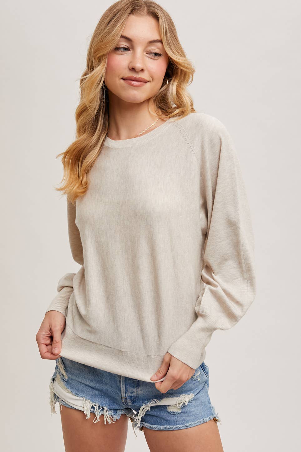 Lightweight Knit Sweater Pullover | Soft Everyday Layering Top