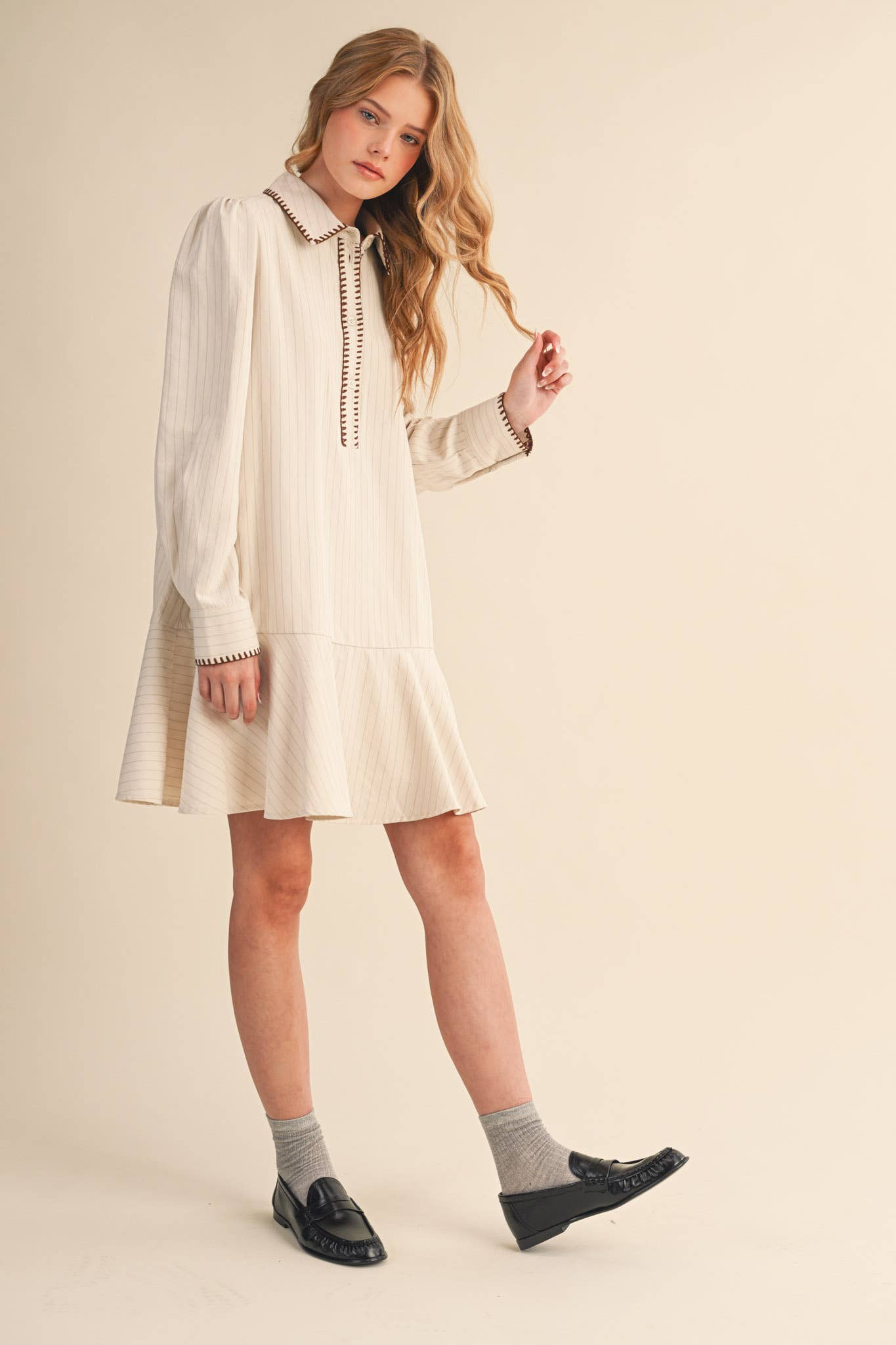 Striped Button Down Dress